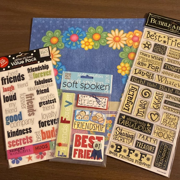 Best friends / Besties Scrapbooking Bundle - Picture 1 of 9